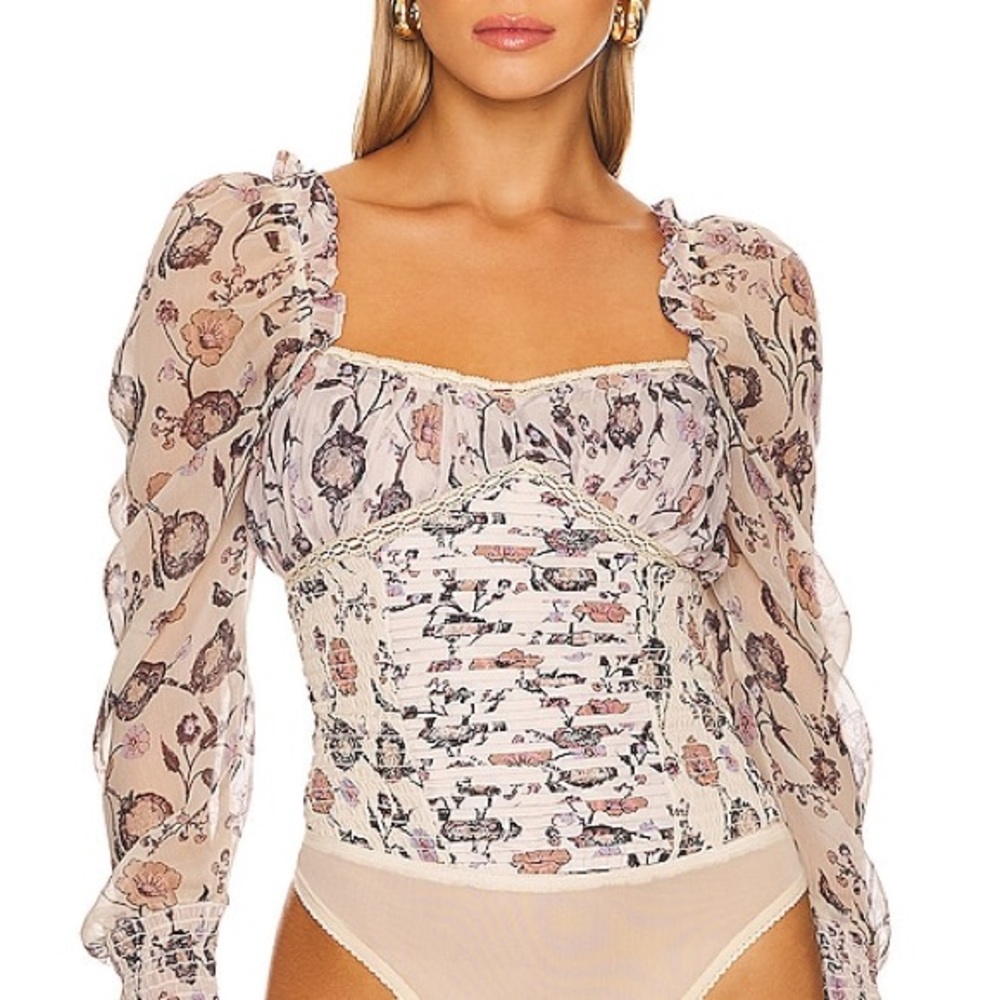 Free People Floral Print Bodysuit - Picture 5 of 5